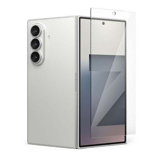 Folia ochronna na zewnętrzny ekran Ringke Easy Slide dla Samsung Galaxy Z Fold7 F966, Hartowane szkło, Pełne klejenie, Zestaw 2 sztuki