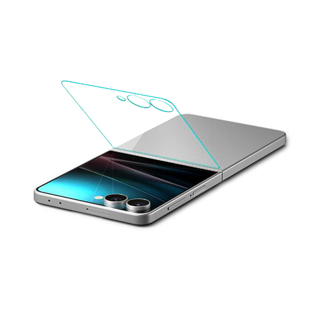 Folia ochronna na zewnętrzny ekran Spigen GlastR EZ FIT dla Samsung Galaxy Z Flip7 F766, Hartowane szkło, Pełne klejenie