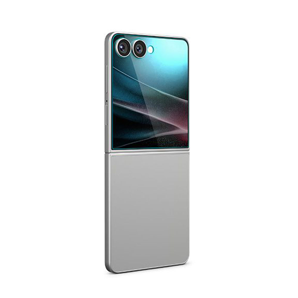 Folia ochronna na zewnętrzny ekran Spigen GlastR EZ FIT dla Samsung Galaxy Z Flip7 F766, Hartowane szkło, Pełne klejenie