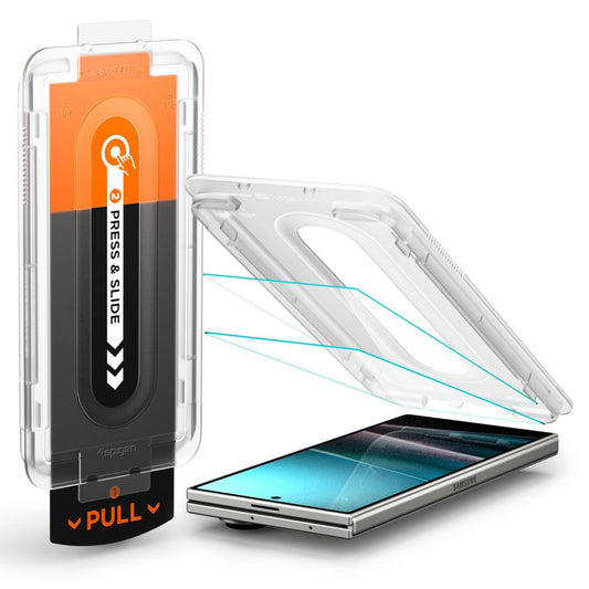 Folia ochronna na zewnętrzny ekran Spigen GlastR EZ FIT Pro HD dla Samsung Galaxy Z Fold7 F966, Szkło Hartowane, Pełne Przyklejenie, Zestaw 2 sztuki AGL09579