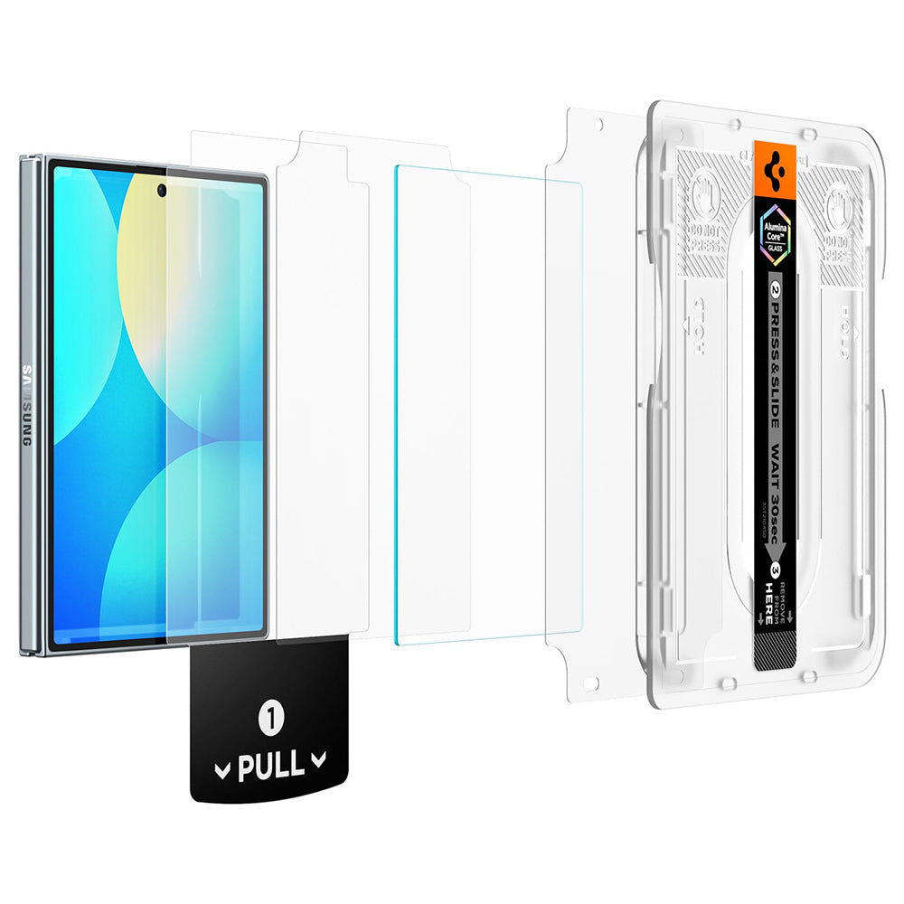 Folia ochronna na ekran zewnętrzny Spigen GlastR EZ FIT Pro HD do Samsung Galaxy Z Fold8 F971, szkło hartowane, pełna klej AGL11942