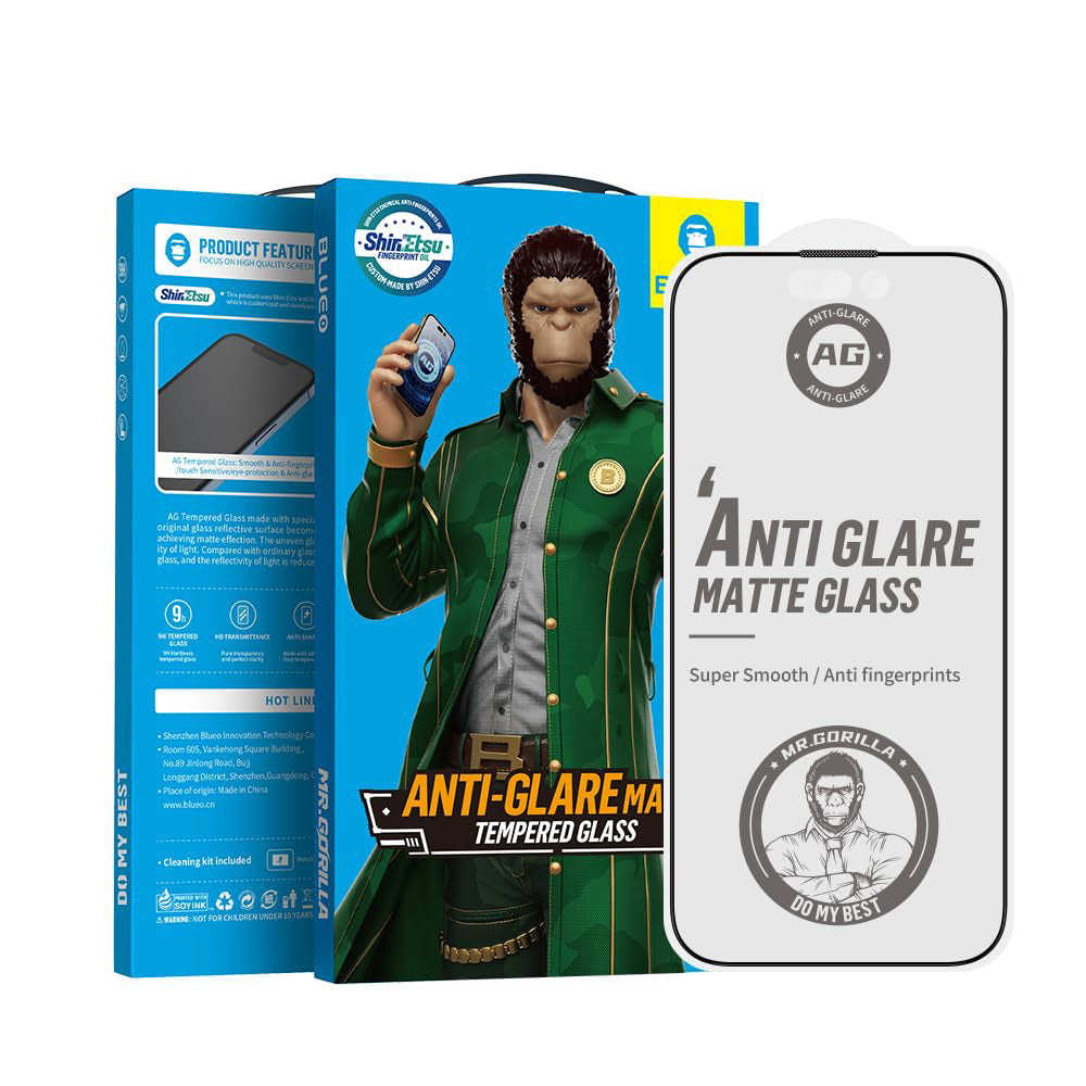 Folia ochronna Matte Blueo Anti-Glare do Apple iPhone 17 Air, Szkło Hartowane, Pełne Klejenie