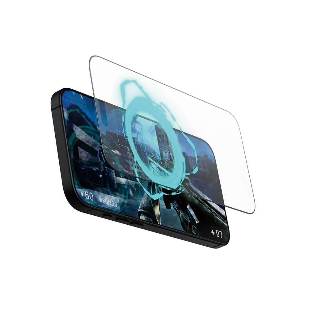 Matte PanzerGlass Ultra-Wide Fit Gaming Screen Protector for Apple iPhone 16 Pro Max, Tempered Glass, Full Glue, Black