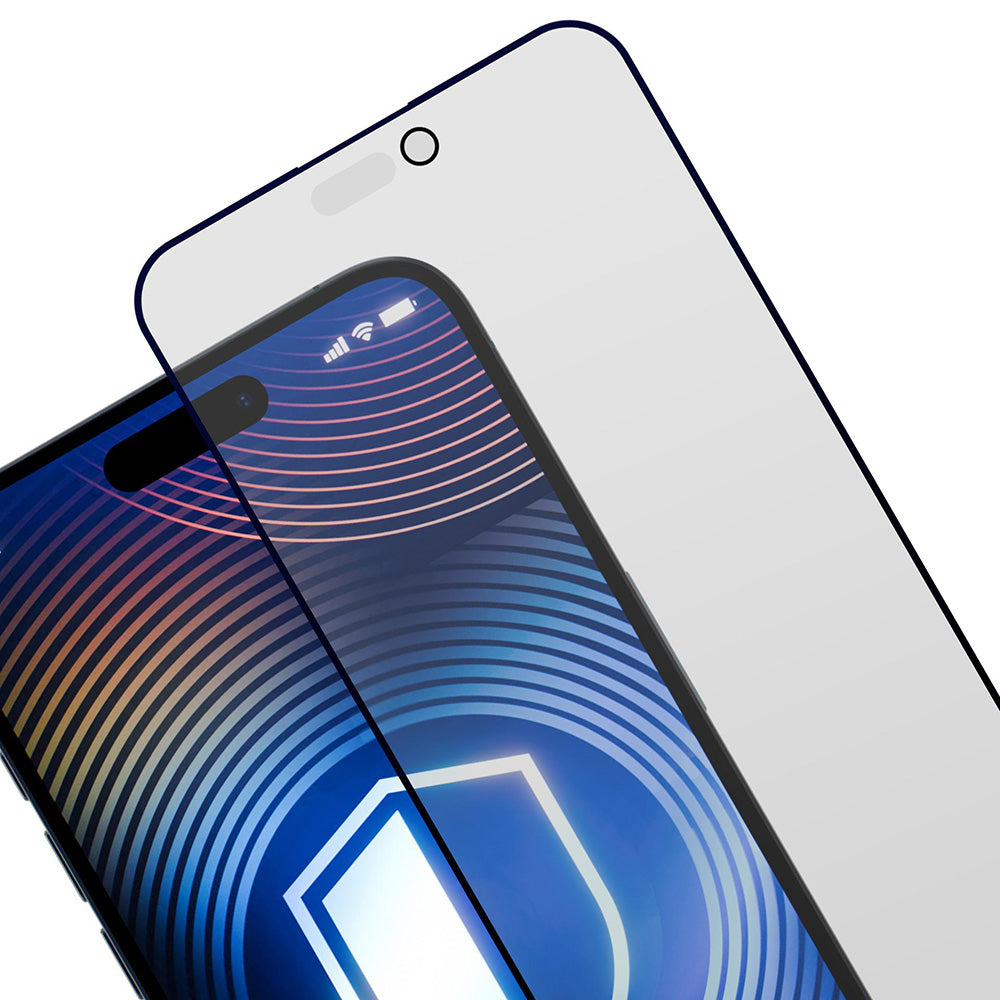 Matte Privacy Screen Protector 3MK HardGlass Max for Apple iPhone 17 Pro, Tempered Glass, Full Glue