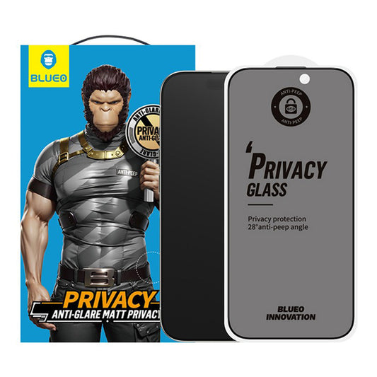 Folia ochronna Matte Privacy Blueo Anti-Peep do Apple iPhone 17 Air, Szkło Hartowane, Full Glue