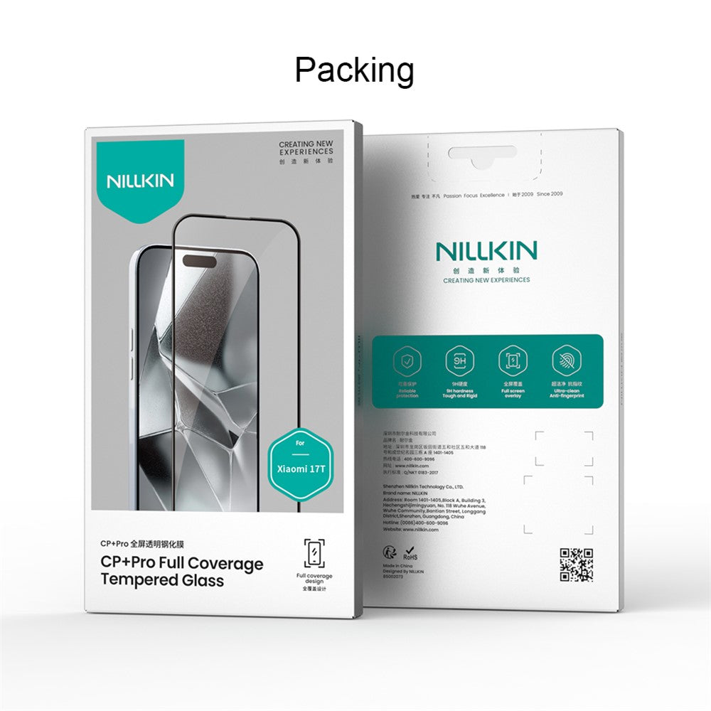 Nillkin CP+ Pro Screen Protector Film for Samsung Galaxy S24 Ultra S928, Tempered Glass, Full Glue, Black
