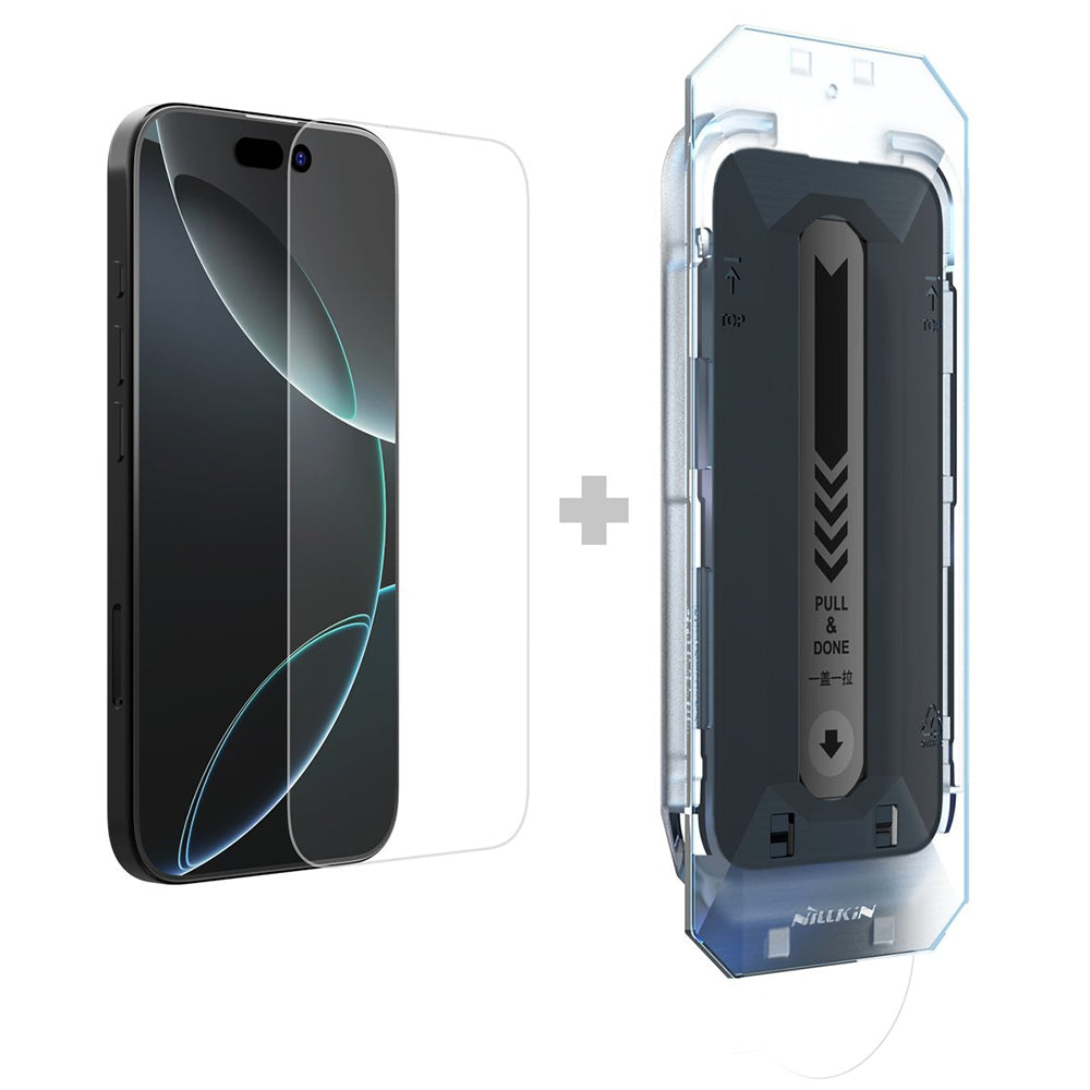 Folia ochronna na ekran Nillkin H+ Pro z aplikatorem do Apple iPhone 16, szkło hartowane, pełna klejność