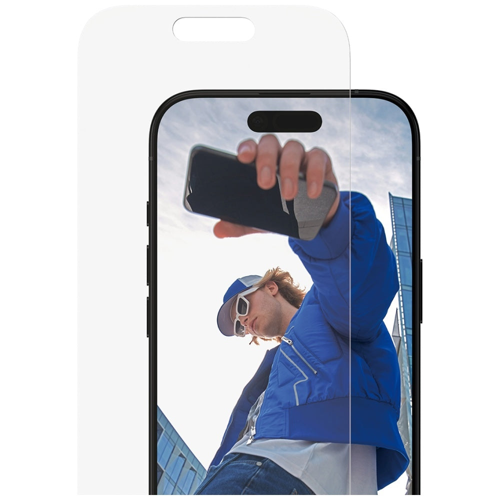 Folia ochronna do ekranu PanzerGlass Classic Fit EasyAligner dla Apple iPhone 17 / 16 Pro, Szkło Hartowane, Pełne Klejenie