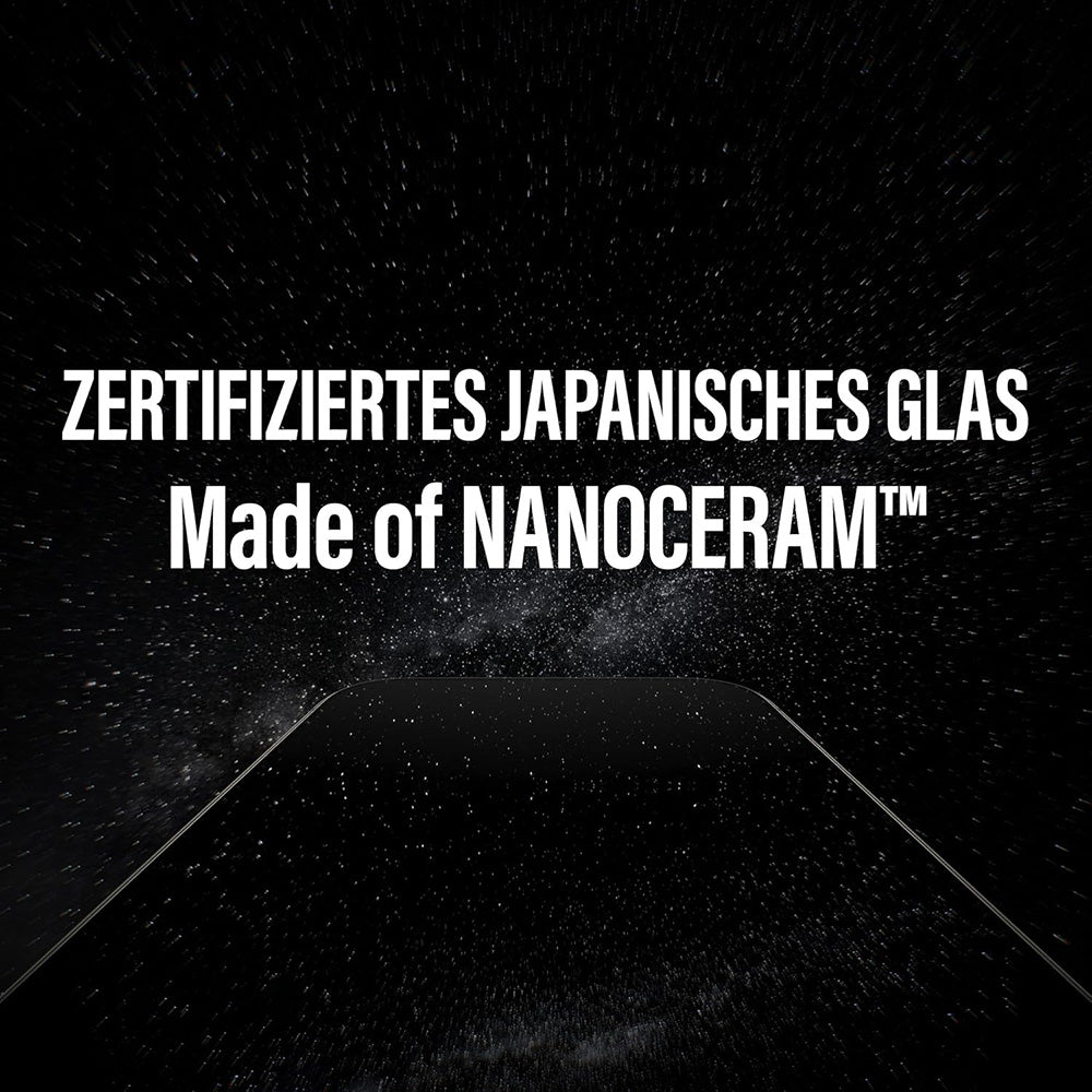 PanzerGlass Ultra-Wide Ceramic II EasyAligner Screen Protector for Apple iPhone 17 Air, Tempered Glass, Full Glue, Black