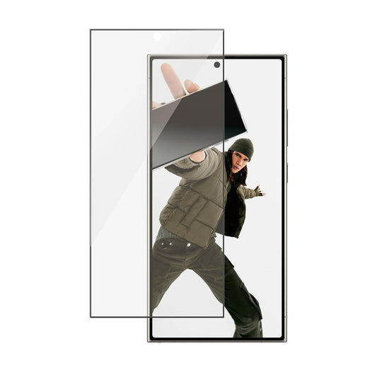 Folia ochronna do ekranu PanzerGlass Ultra-Wide Fit EasyAligner dla Samsung Galaxy S24 Ultra S928, Hartowane szkło, Pełne klejenie, Czarna