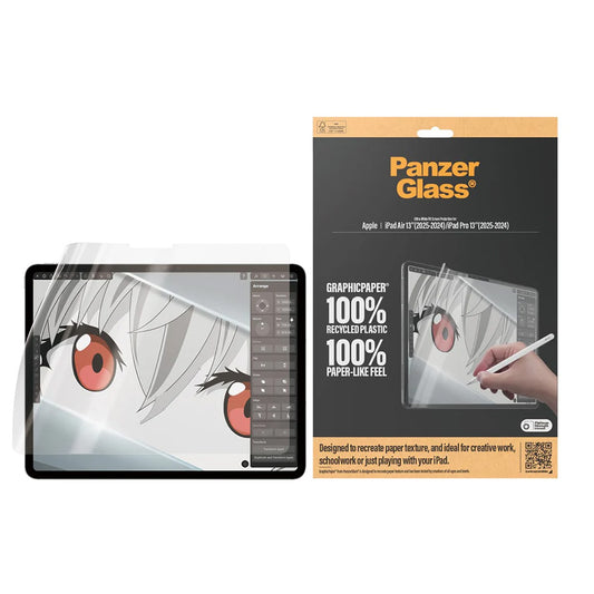 Folia ochronna na ekran PanzerGlass Ultra-Wide Fit GraphicPaper dla Apple iPad Pro 13 (2025) / Air 13 (2025) / Air 13 (2025) / Pro 13 (2024), Plastikowa