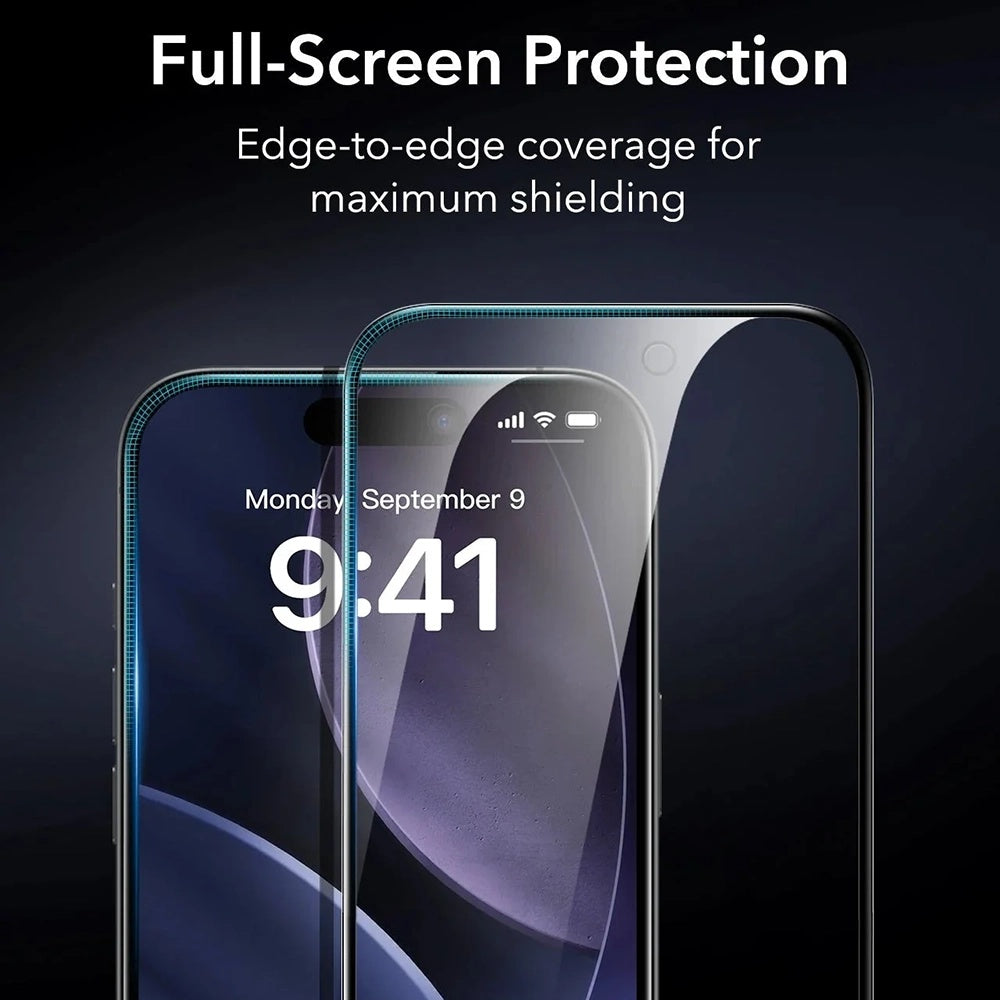 Folia ochronna Ecran Privacy ESR Armorite UltraFit dla Apple iPhone 17 Pro Max, Szkło Hartowane, Full Glue, Zestaw 3 sztuki