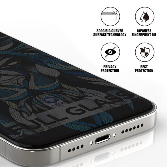 Folia ochronna Ecran Privacy Lito D+ Max 300C dla Apple iPhone 17 Air, Szkło Hartowane, Full Glue