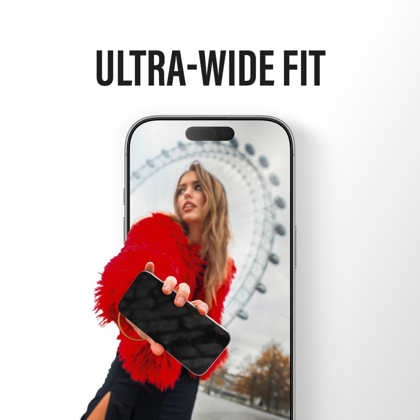 Folia ochronna do ekranu Privacy PanzerGlass Ultra-Wide Fit 2-Way EasyAligner dla Apple iPhone 17 / 16 Pro, Szkło Hartowane, Pełne Klejenie