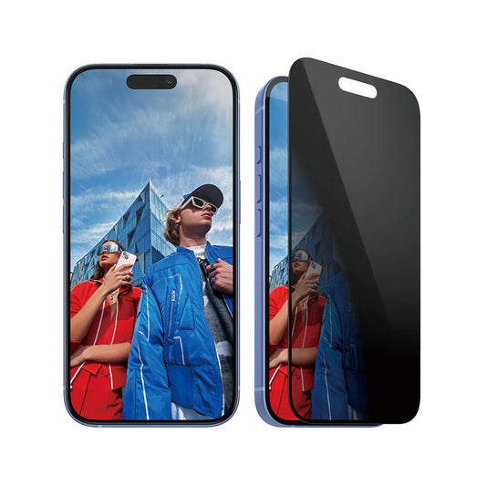 Folia ochronna do ekranu Privacy PanzerGlass Ultra-Wide Fit EasyAligner dla Apple iPhone 16 / 15, Szkło Hartowane, Pełne Klejenie