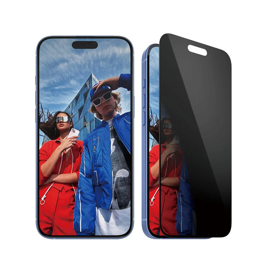 Folia ochronna do ekranu Privacy PanzerGlass Ultra-Wide Fit EasyAligner dla Apple iPhone 16 Plus / 15 Plus, Szkło Hartowane, Pełne Klejenie