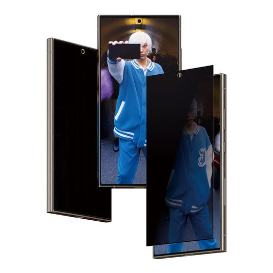 Folia ochronna do ekranu Privacy PanzerGlass Ultra-Wide Fit EasyAligner dla Samsung Galaxy S24 Ultra S928, Szkło Hartowane, Pełne Klejenie