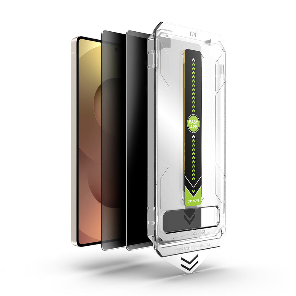 Folia ochronna na ekran Privacy Techsuit TitanGlass CrystalHD do Samsung Galaxy A37 5G / A36 A366, szkło hartowane, pełna klej, zestaw 2 sztuki
