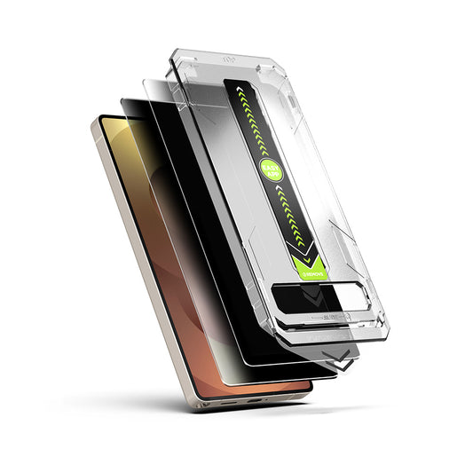 Folia ochronna do ekranu Privacy Techsuit TitanGlass CrystalHD dla Samsung Galaxy S26, Szkło Hartowane, Pełne Klejenie, Zestaw 2 sztuki