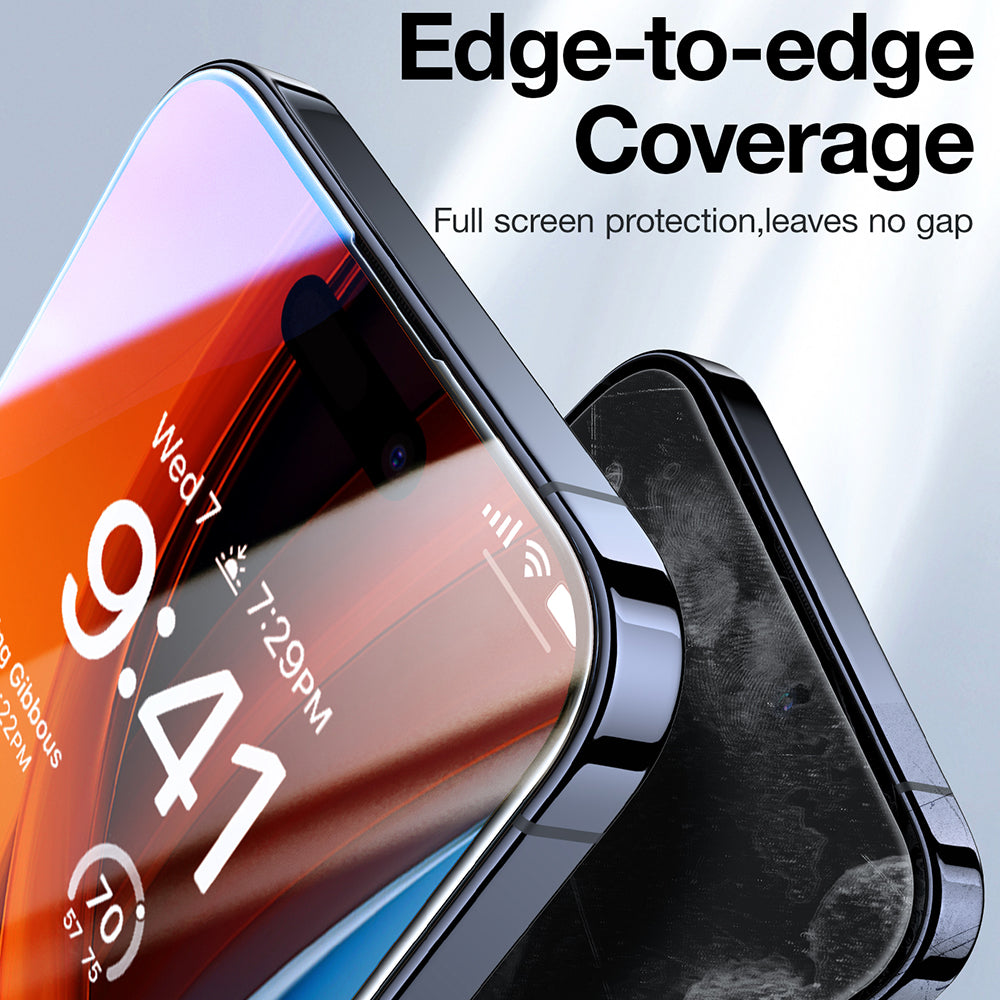 Folia ochronna do ekranu Privacy Torras GlassGo Epic dla Apple iPhone 15 Pro Max, Hartowane szkło, Pełne klejenie
