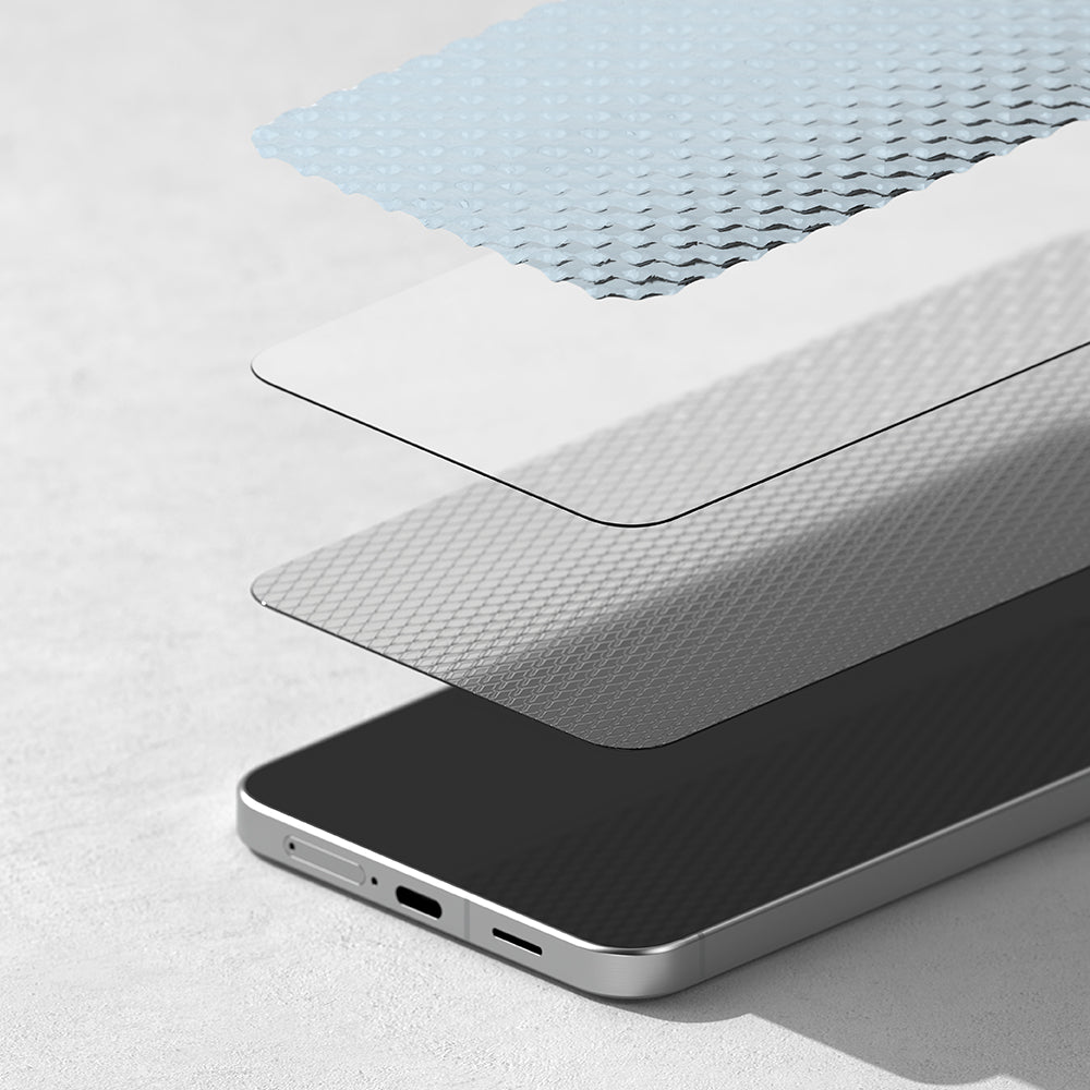 Folia ochronna na ekran Ringke Easy Slide dla Samsung Galaxy A57 5G, Hartowane szkło, Pełne klejenie, Zestaw 2 sztuki