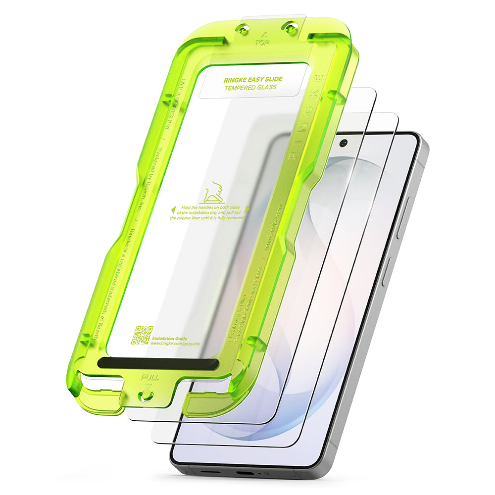 Folia ochronna na ekran Ringke Easy Slide dla Samsung Galaxy S26 Ultra S948, Hartowane szkło, Pełne klejenie, Zestaw 2 sztuki.