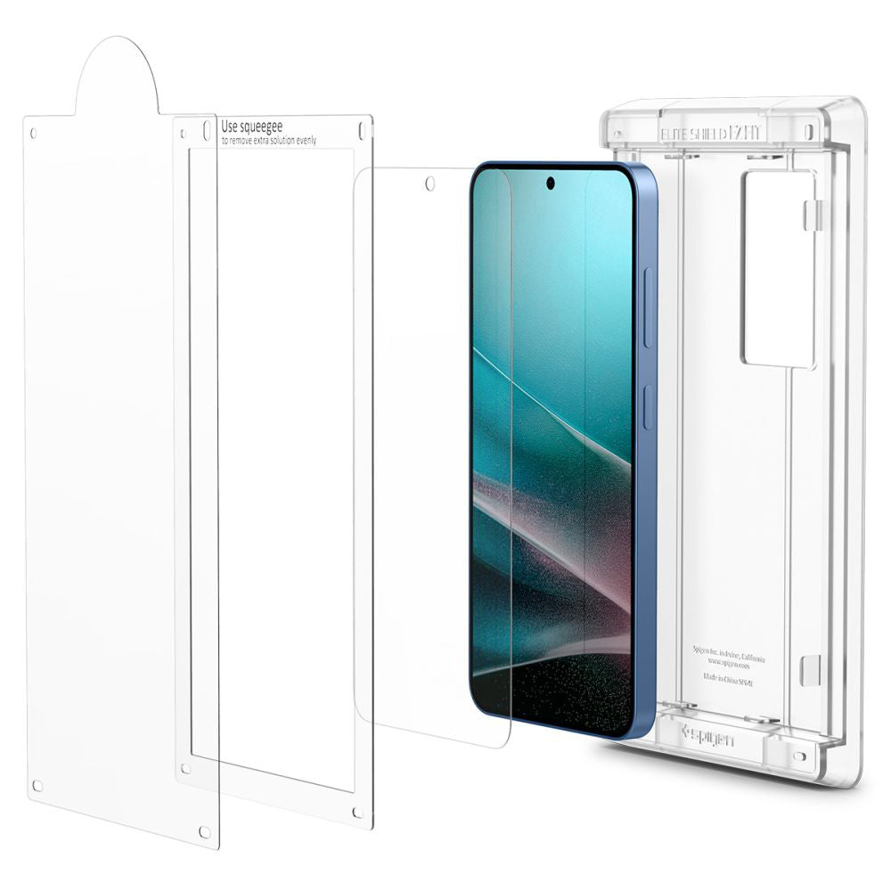 Folia ochronna do ekranu Spigen Elite Shield EZ FIT HD dla Samsung Galaxy S25 S931, Plastik AFL09091
