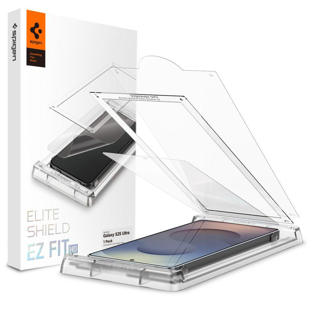 Folia ochronna na ekran Spigen Elite Shield EZ FIT HD do Samsung Galaxy S25 Ultra S938, plastik AFL09083