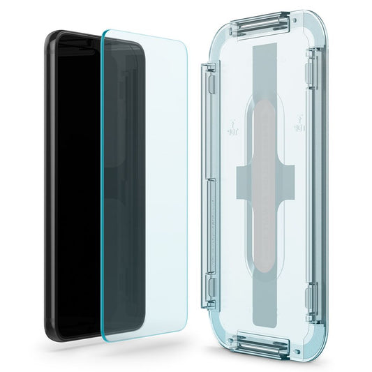 Folia ochronna na ekran Spigen GlastR EZ FIT do Samsung Galaxy S22 5G S901, szkło hartowane, pełna klej, zestaw 2 sztuki AGL04151
