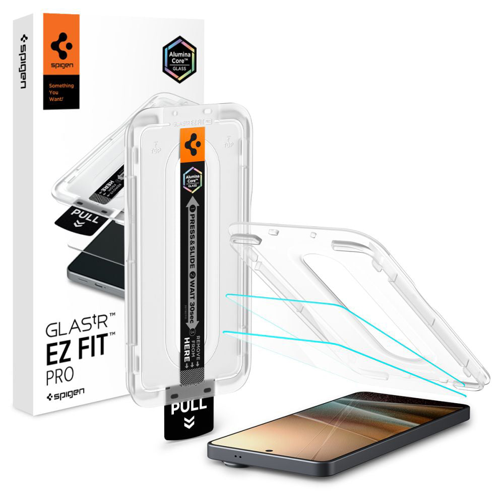 Folia ochronna do ekranu Spigen GlastR EZ FIT Pro HD Anti-Reflection dla Samsung Galaxy S26 Ultra S948, Szkło Hartowane, Pełne Klejenie, Zestaw 2 sztuki