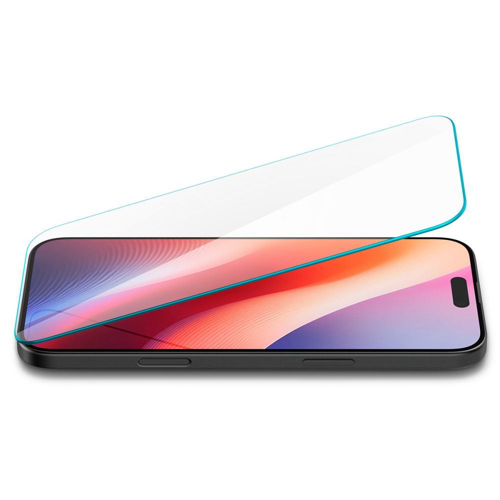 Folia ochronna do ekranu Spigen GlastR Slim dla Apple iPhone 16 Pro Max, Hartowane szkło, Pełne klejenie