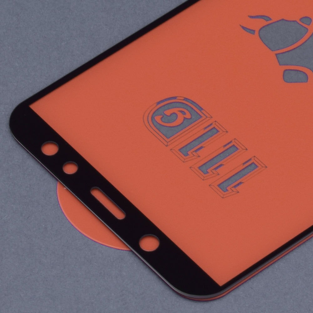Folia ochronna na ekran Techsuit do Samsung Galaxy A6 (2018) A600, szkło hartowane, Full Glue, 111D, czarna