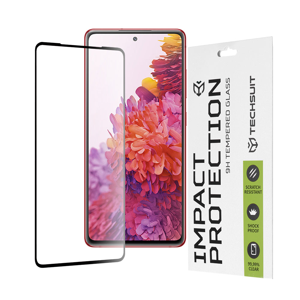 Folia ochronna na ekran Techsuit do Samsung Galaxy S20 FE 2022 G781 / S20 FE 5G G781 / S20 FE G780, szkło hartowane, Full Glue, 111D, czarna