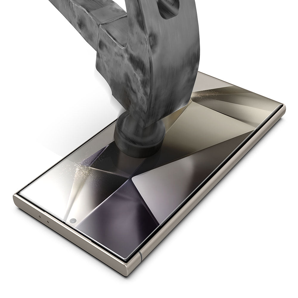 Folia ochronna na ekran Techsuit TitanGlass CrystalHD do Samsung Galaxy S24 Ultra S928, szkło hartowane, pełna klejność, zestaw 2 sztuki