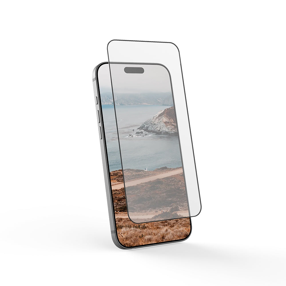 Folia ochronna na ekran Urban Armor Gear Shield dla Apple iPhone 17 Pro, Hartowane szkło, Pełne klejenie, Czarna