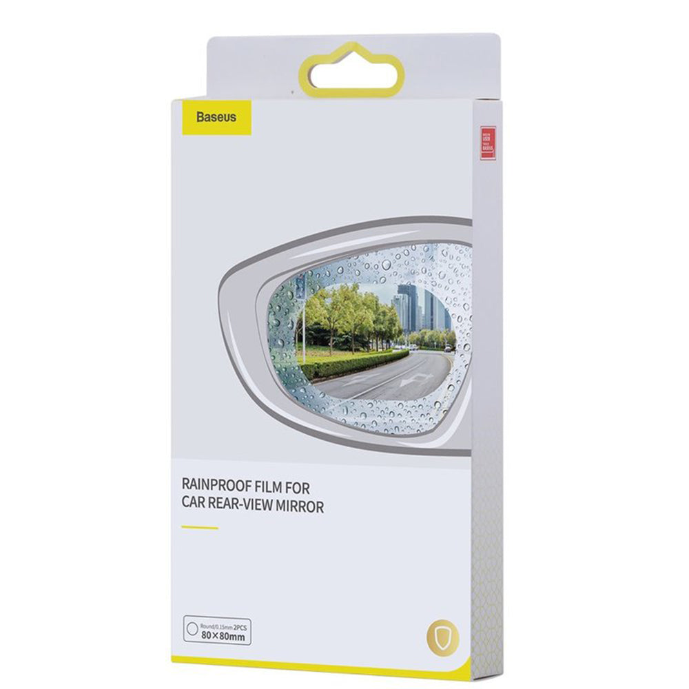 Folia przeciwdeszczowa do lusterka Baseus, 135mm x 95mm, Plastik, Zestaw 2 sztuki SGFY-C02