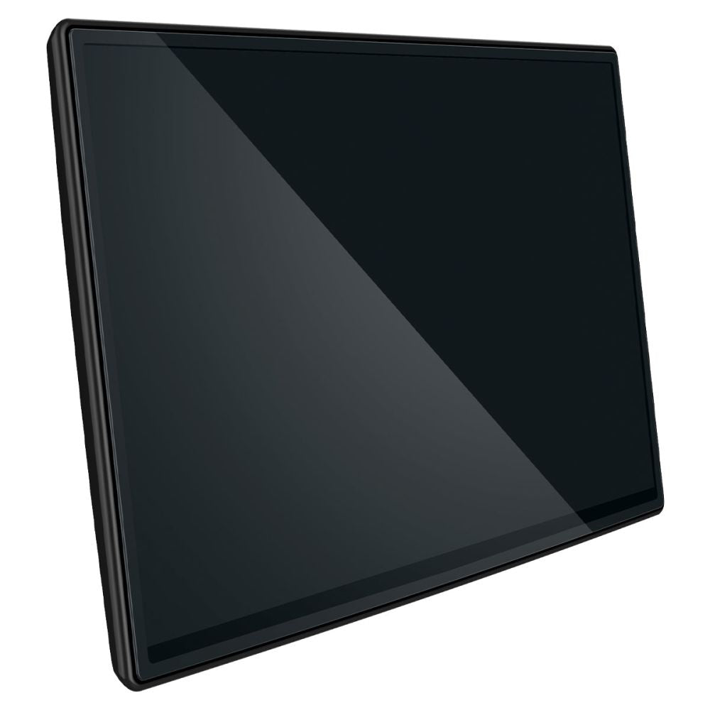 Folia ochronna Spigen GlastR EZ FIT do nawigacji Tesla X / S (2022 - 2021), Hartowane szkło, Czarne AGL04688