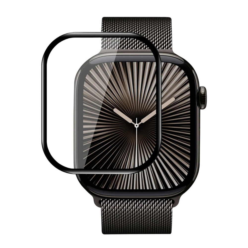 Folia ochronna Blueo High Molecule do Apple Watch 10 46mm Series, szkło hartowane, czarna