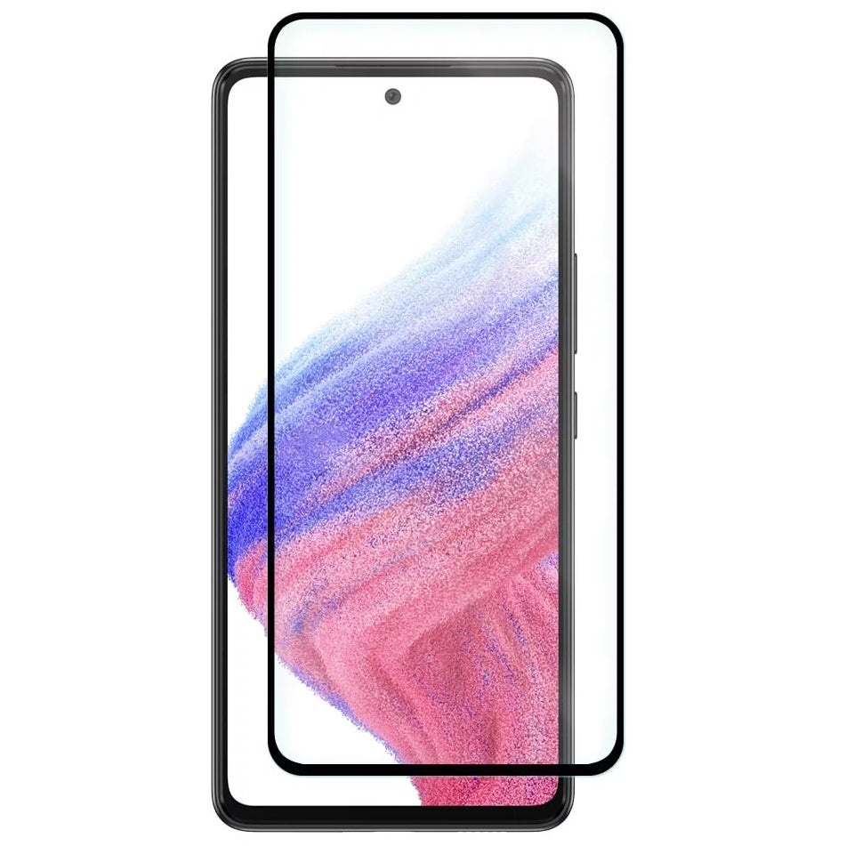 Folia ochronna na ekran OEM dla Samsung Galaxy A53 5G A536, Hartowane szkło, Pełne klejenie, 6D, Czarna