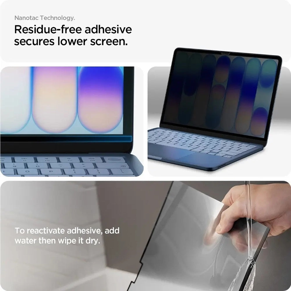 Folia ochronna na ekran Privacy Spigen Safe View Magnetic do Apple MacBook Neo 13 cali, plastik AFL11670