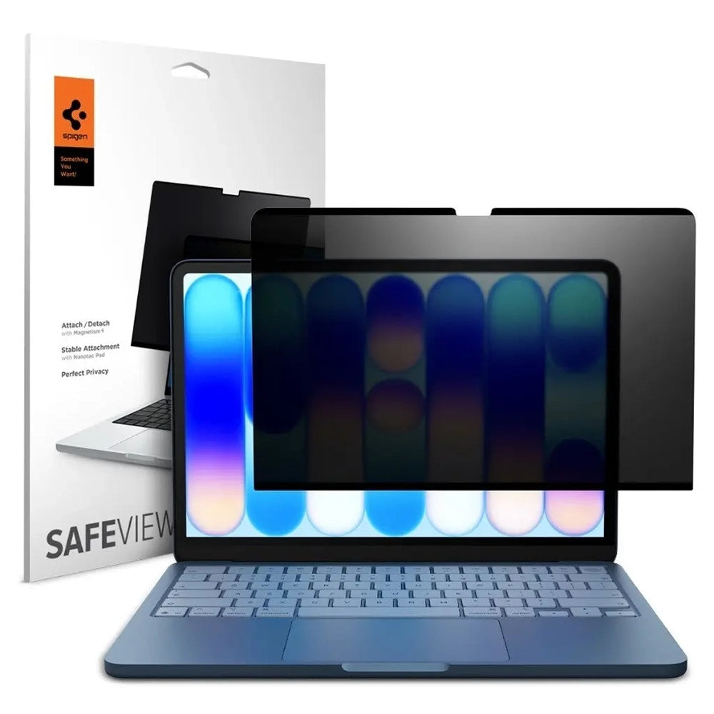 Folia ochronna na ekran Privacy Spigen Safe View Magnetic do Apple MacBook Neo 13 cali, plastik AFL11670