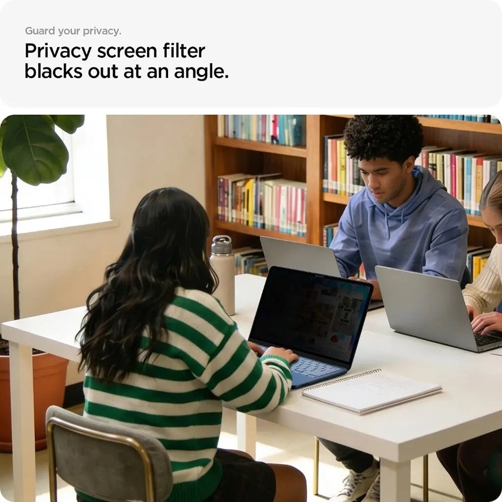 Folia ochronna na ekran Privacy Spigen Safe View Magnetic do Apple MacBook Neo 13 cali, plastik AFL11670
