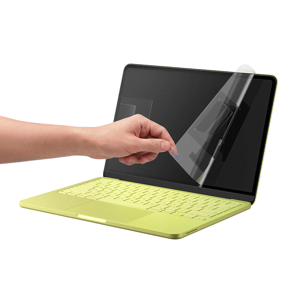 Folia ochronna na ekran Spigen GlastR Slim do Apple MacBook Neo 13 cali, szkło hartowane, czarna AGL11669