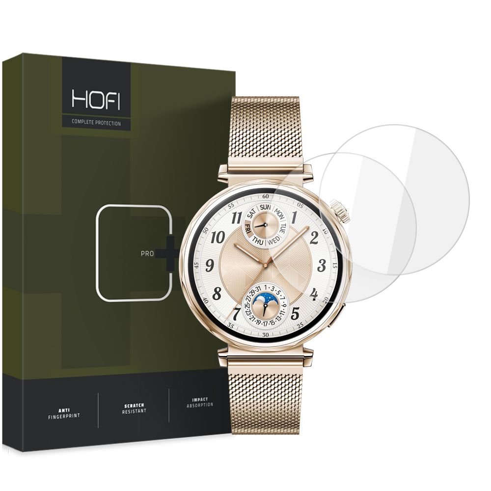 Folia Ochronna HOFI Glass PRO+ dla Huawei Watch GT 5 41mm, Zestaw 2 sztuki, Szkło Hartowane