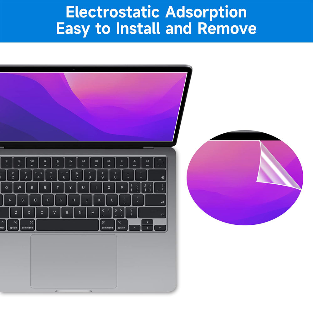 Matowa folia ochronna przeciw niebieskiemu światłu Techsuit VisionProX dla Apple MacBook Pro 13 cali (2022) / (2020) / (2019) / (2018) / (2016), Plastikowa