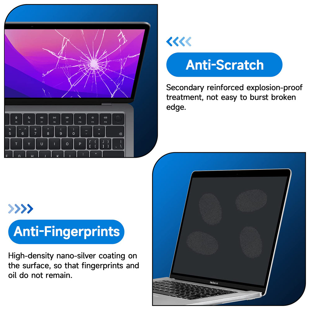 Matowa folia ochronna przeciw niebieskiemu światłu Techsuit VisionProX dla Apple MacBook Pro 13 cali (2022) / (2020) / (2019) / (2018) / (2016), Plastikowa