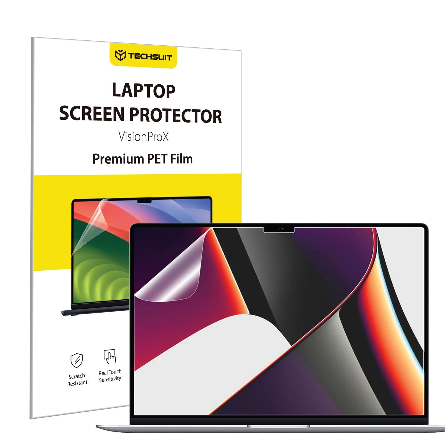 Matowa folia ochronna przeciw niebieskiemu światłu Techsuit VisionProX dla Apple MacBook Pro 16 cali (2024), Plastikowa