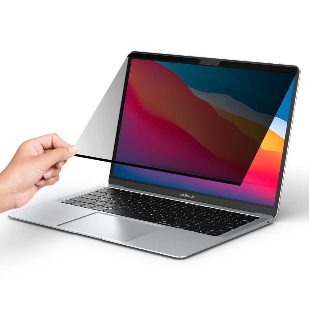 Folia Ochronna Prywatności Spigen Safe View Magnetic dla Apple MacBook Air M3 13 cali (2024) / (2022), Plastik AFL06253
