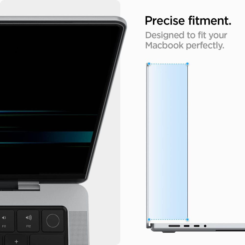 Folia ochronna do ekranu Privacy Spigen Safe View Magnetic dla Apple MacBook Pro 14inch (2022) / (2024) / (2023) / (2021), Plastik AFL06158