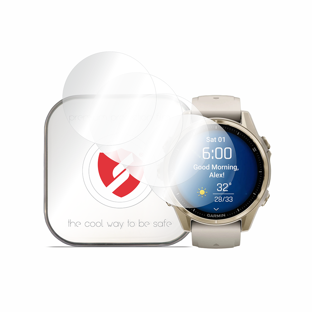 Folia ochronna Smart Protection Premium Classic do Garmin Fenix 8 43mm, zestaw 4 sztuki, plastik